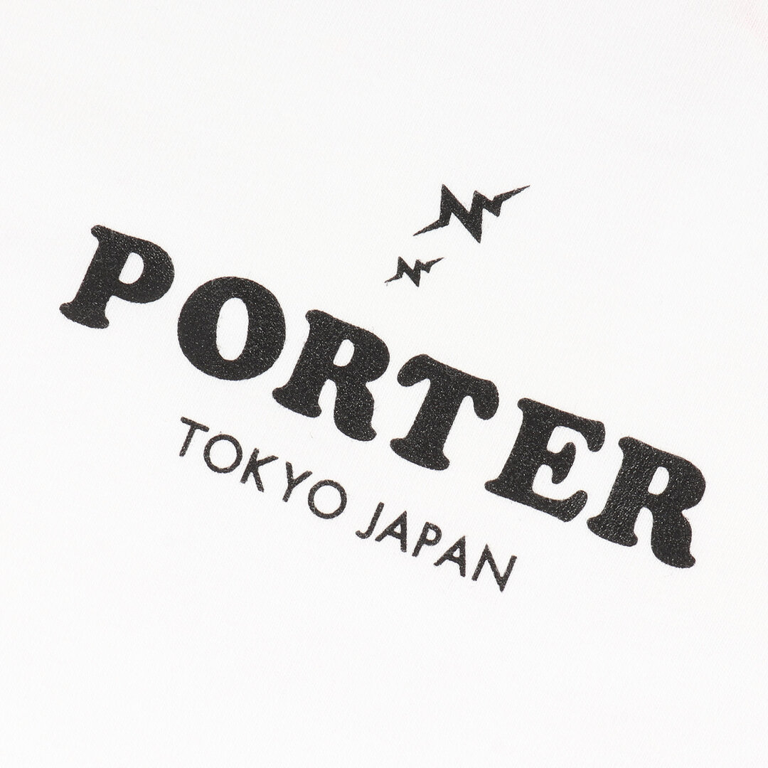 WHIZLIMITED ウィズ リミテッド Tシャツ サイズ:XL PORTER STARTER BLACK LABEL ポーター スターター ブラックレーベル PORTER STAND 限定 76ロゴ クルーネック 半袖 Tシャツ 17SS ホワイト 白 トップス カットソー コラボ 【メンズ】