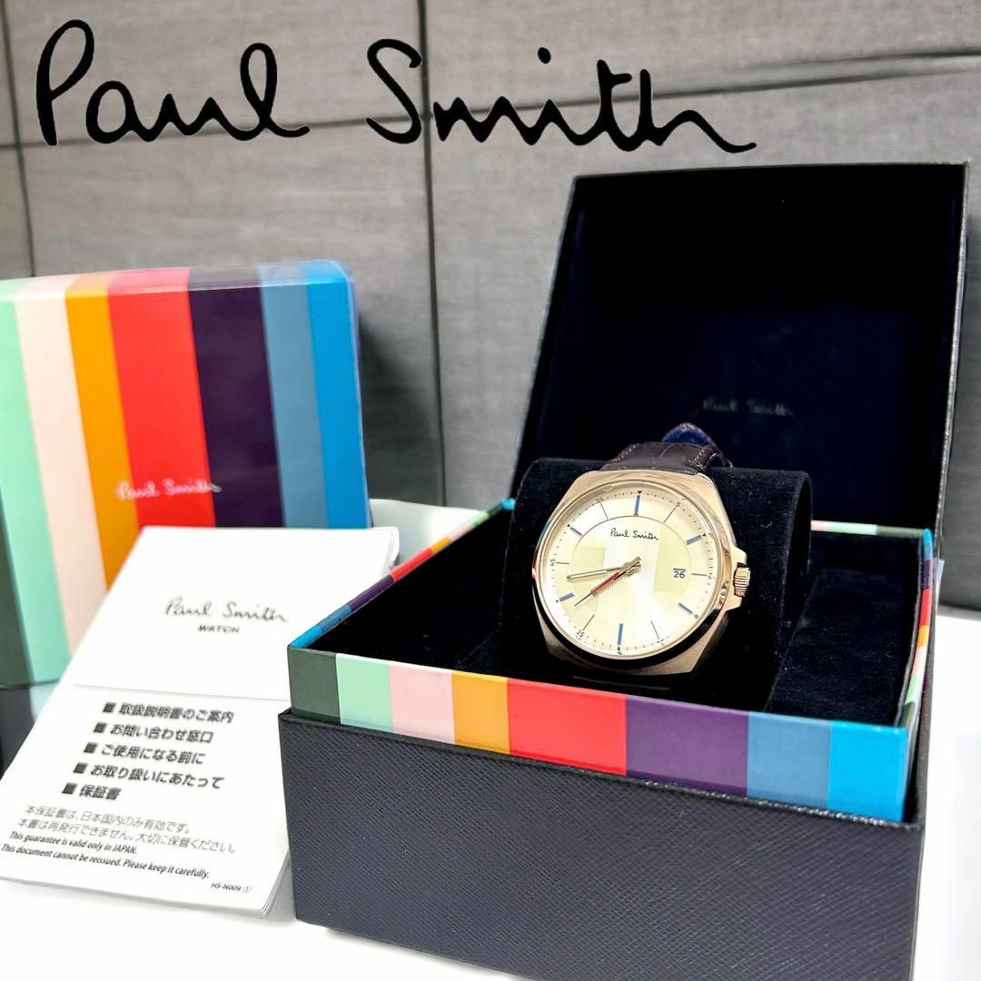 Paul Smith(ポールスミス)のポールスミス クローズドアイズ 腕時計 レザーベルト クォーツ メンズの時計(腕時計(アナログ))の商品写真