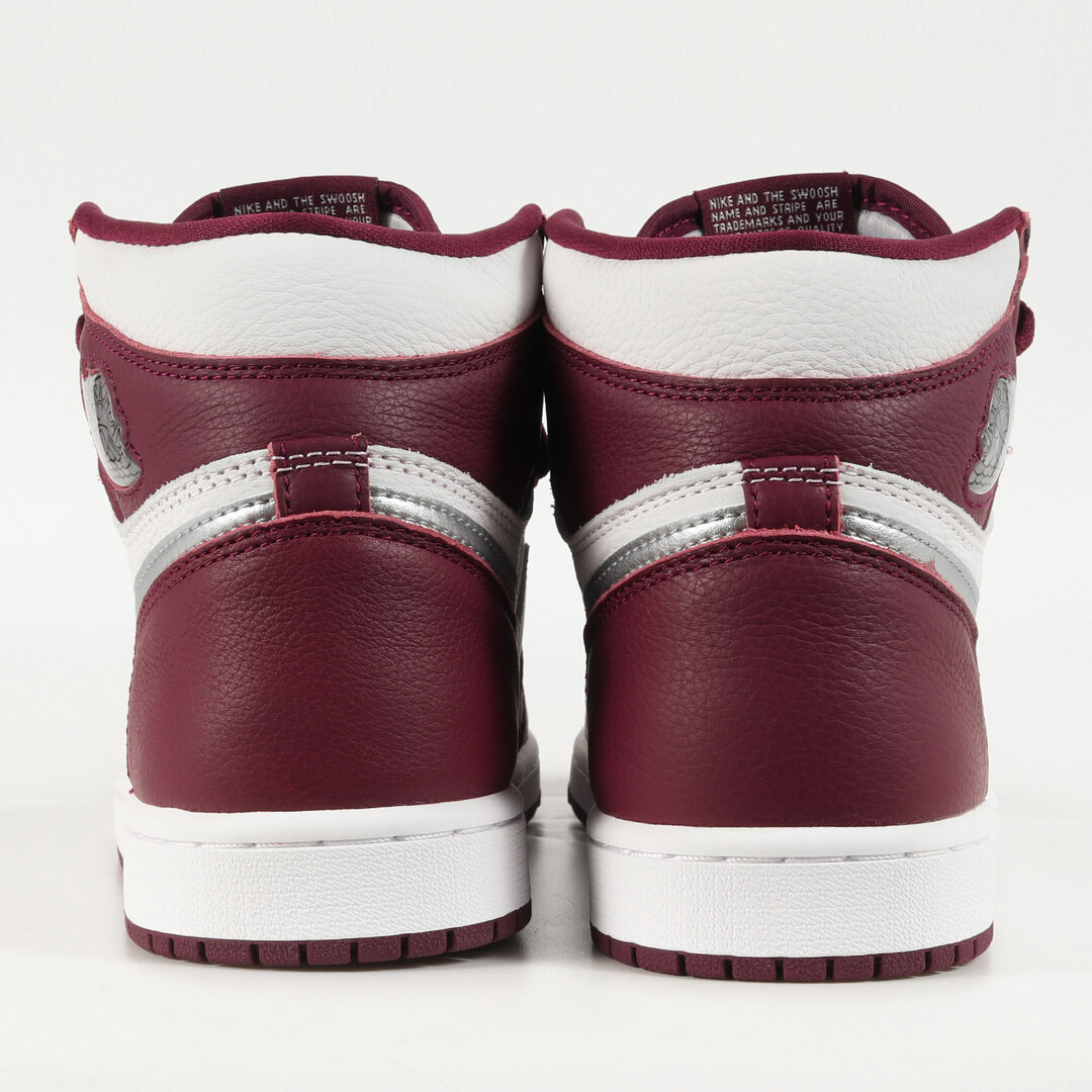 NIKE(ナイキ)のNIKE ナイキ スニーカー サイズ:26.0cm AIR JORDAN 1 RETRO HIGH OG BORDEAUX (555088-611) ボルドー メタリックシルバー US8 レトロハイ シューズ 靴 ブランド ハイカット【メンズ】【中古】【美品】 メンズの靴/シューズ(スニーカー)の商品写真