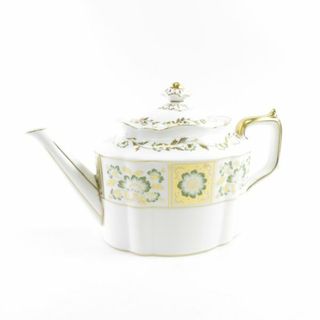 Royal Crown Derby ロイヤルクラウンダービー グリーンダービーパネル ティーポット 1点 S 茶器 金彩 SU3965A1 (その他)