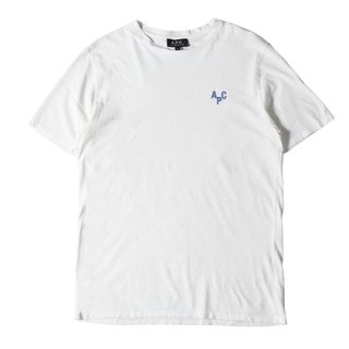 アーペーセー(A.P.C)のA.P.C. アーペーセー Tシャツ サイズ:M ワンポイント ロゴ クルーネック 半袖 Tシャツ 24195-1-91001 ホワイト 白 日本製 ブランド トップス カットソー 【メンズ】【中古】(Tシャツ/カットソー(半袖/袖なし))