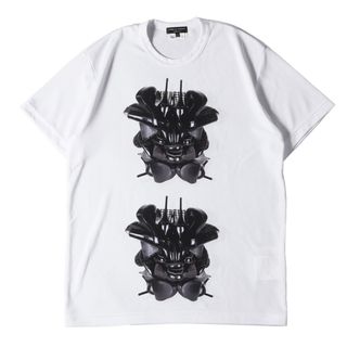 コムデギャルソン(COMME des GARCONS)のCOMME des GARCONS コムデギャルソン Tシャツ サイズ:L 21AW Willie Cole コラージュ フォト グラフィック ポリエステル ジャージー クルーネック 半袖 Tシャツ PH-T019 HOMME PLUS オムプリュス ホワイト 白 日本製 トップス カットソー 【メンズ】【中古】(Tシャツ/カットソー(半袖/袖なし))