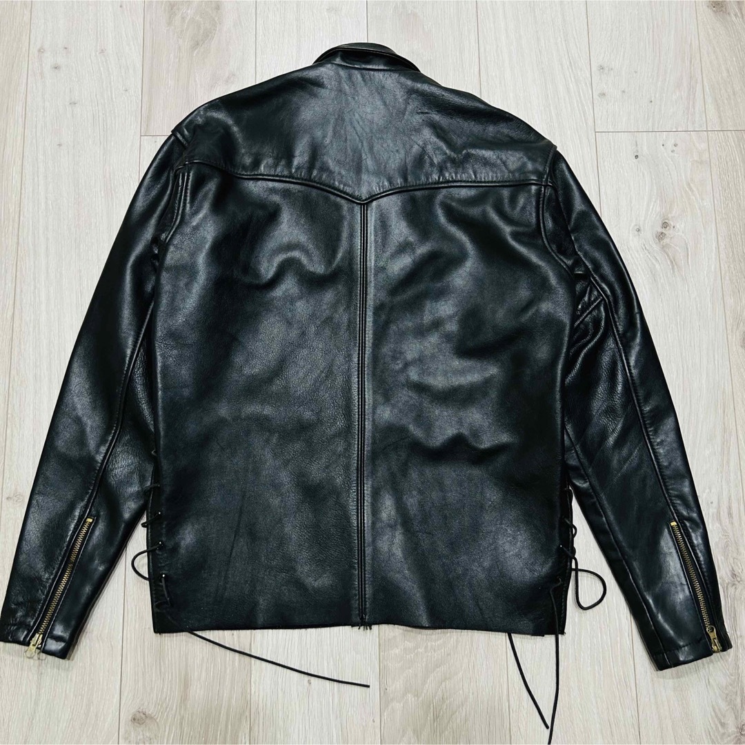 VANSON　プルオーバー　レザージャケット　デンバー　ライダースジャケット　L