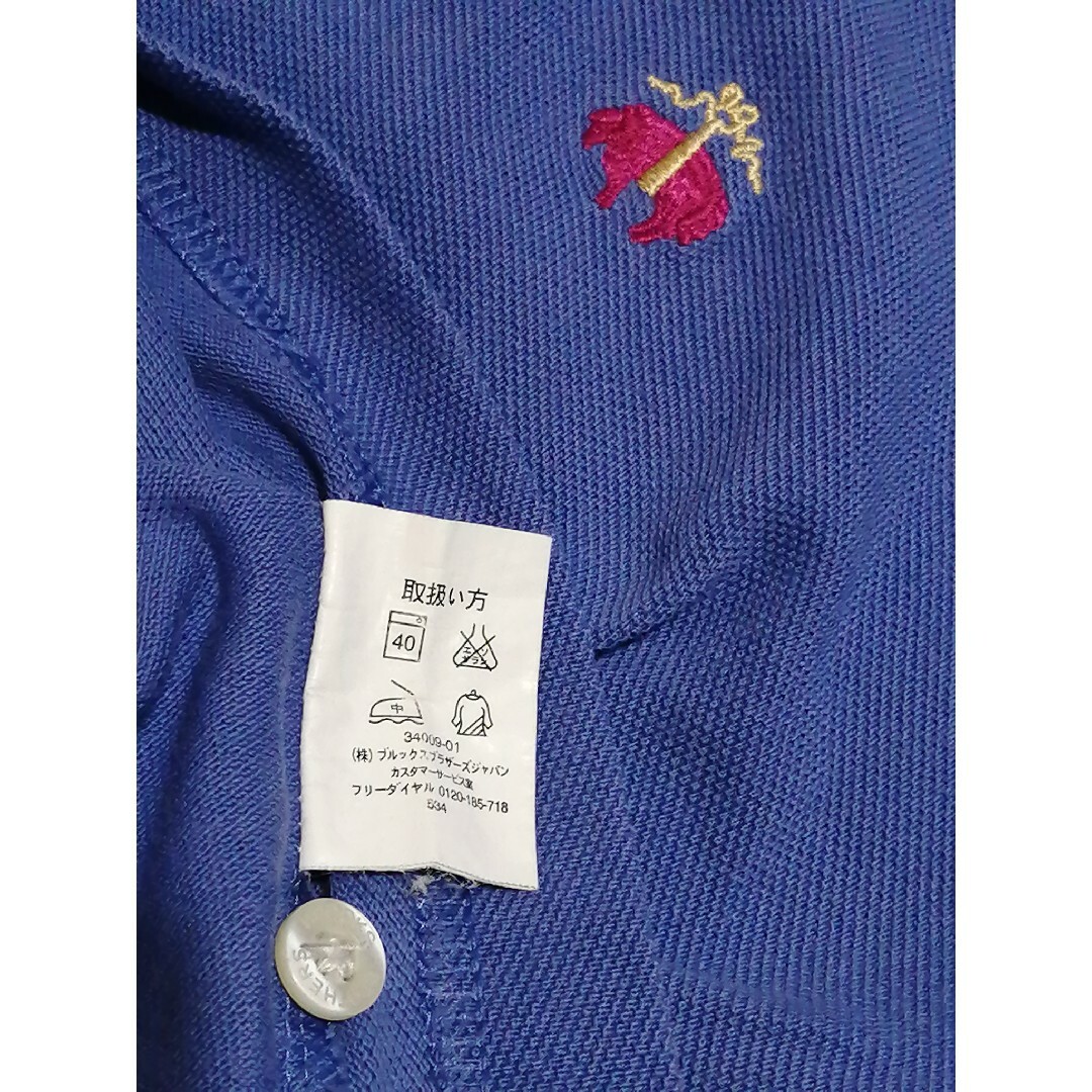 Brooks Brothers(ブルックスブラザース)のBROOKS BROTHERS　Mサイズ　ロゴ刺繍ポロシャツ メンズのトップス(ポロシャツ)の商品写真