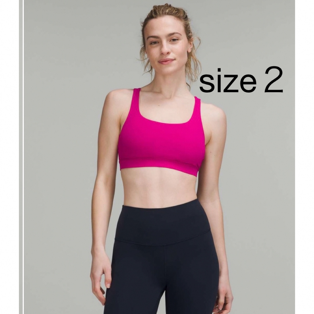 lululemon athletica Energy Bra In Lip Gloss in Pink