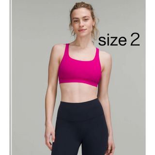 ルルレモン(lululemon)の新品 ルルレモン Energy Bra（サイズ2、ピンク）(ヨガ)