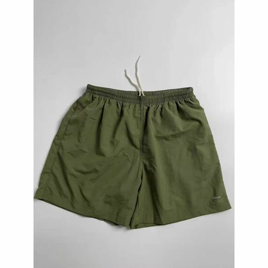 jjjjound NYLON SHORTS 7 GREEN L - ショートパンツ