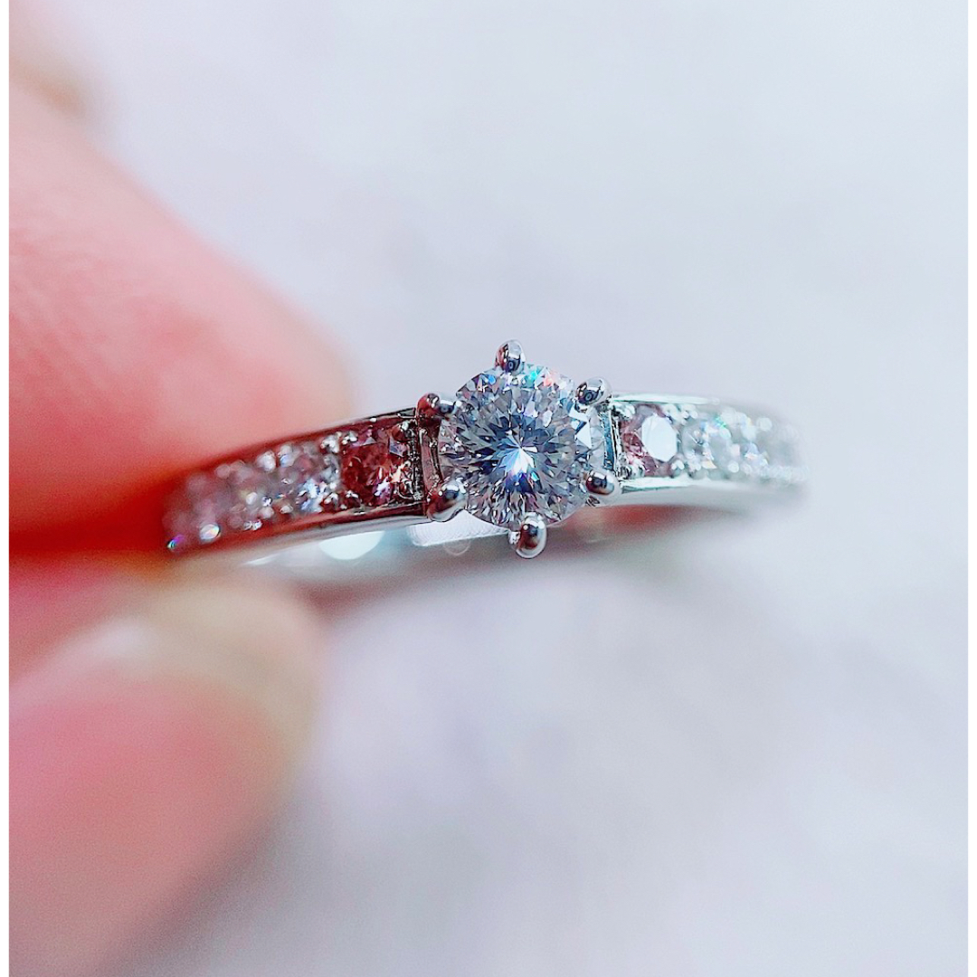 ☆0.329ct☆✨ダイヤモンド0.23ctプラチナピンクダイヤモンドリング