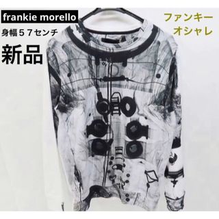 【美品】インポート FRANKIE MORELLO デザインシャツ Lサイズ