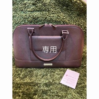 バーバリー(BURBERRY)のBURBERRY ハンドバック ダークブラウン シルバー金具(ハンドバッグ)