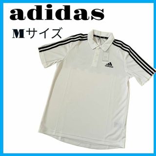 アディダス(adidas)の【新品未使用】adidas アディダス ポロシャツ ストライプス Mサイズ(ポロシャツ)