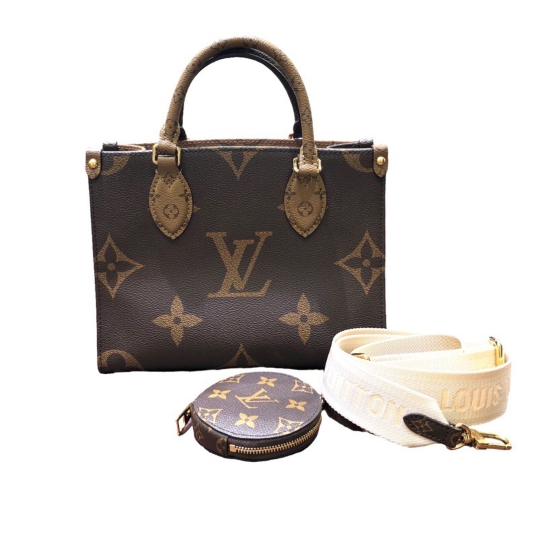 LOUIS VUITTON(ルイヴィトン)の　ルイ・ヴィトン LOUIS VUITTON オンザゴーPM ハンドバッグ レディース【中古】 レディースのバッグ(ハンドバッグ)の商品写真