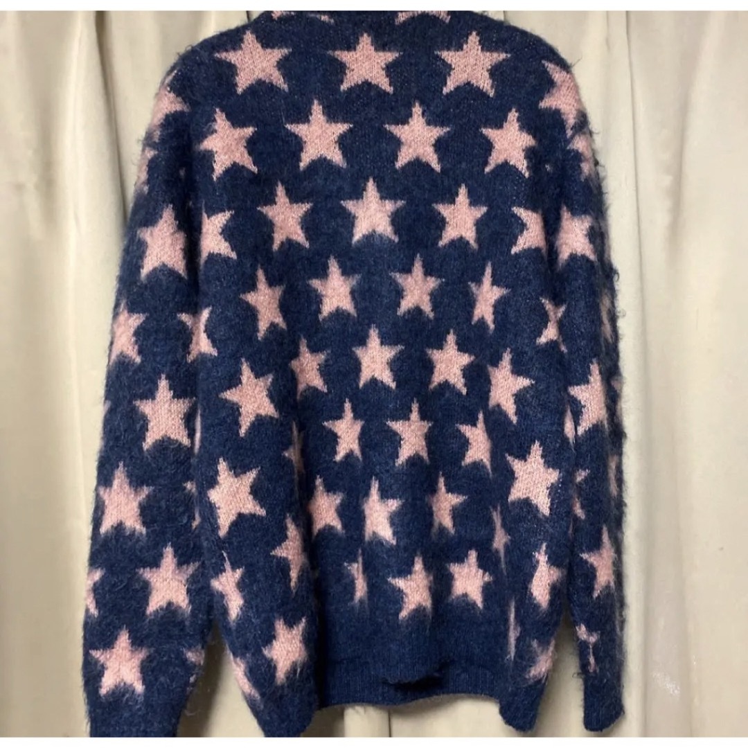 Needles(ニードルス)のneedles Mohair Cardigan Star/Blue  メンズのトップス(カーディガン)の商品写真