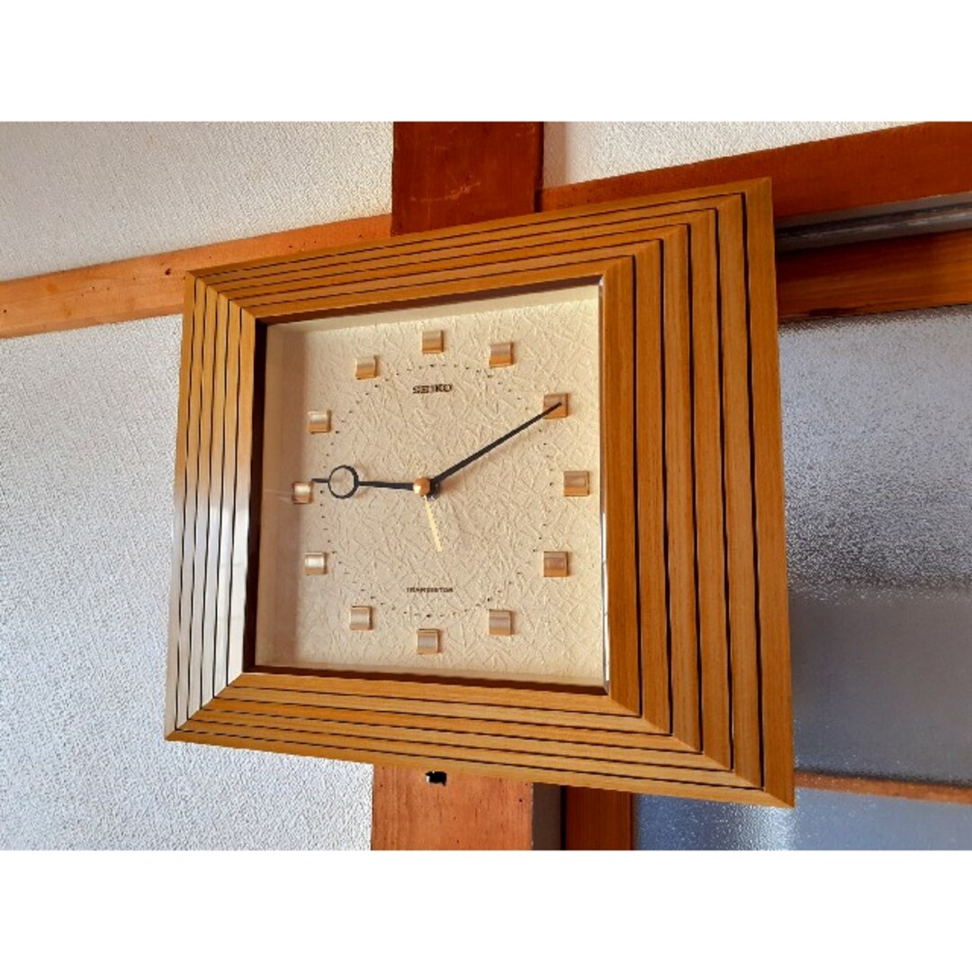 70's SEIKO トランジスタ 掛け時計 ミッドセンチュリー ビンテージ