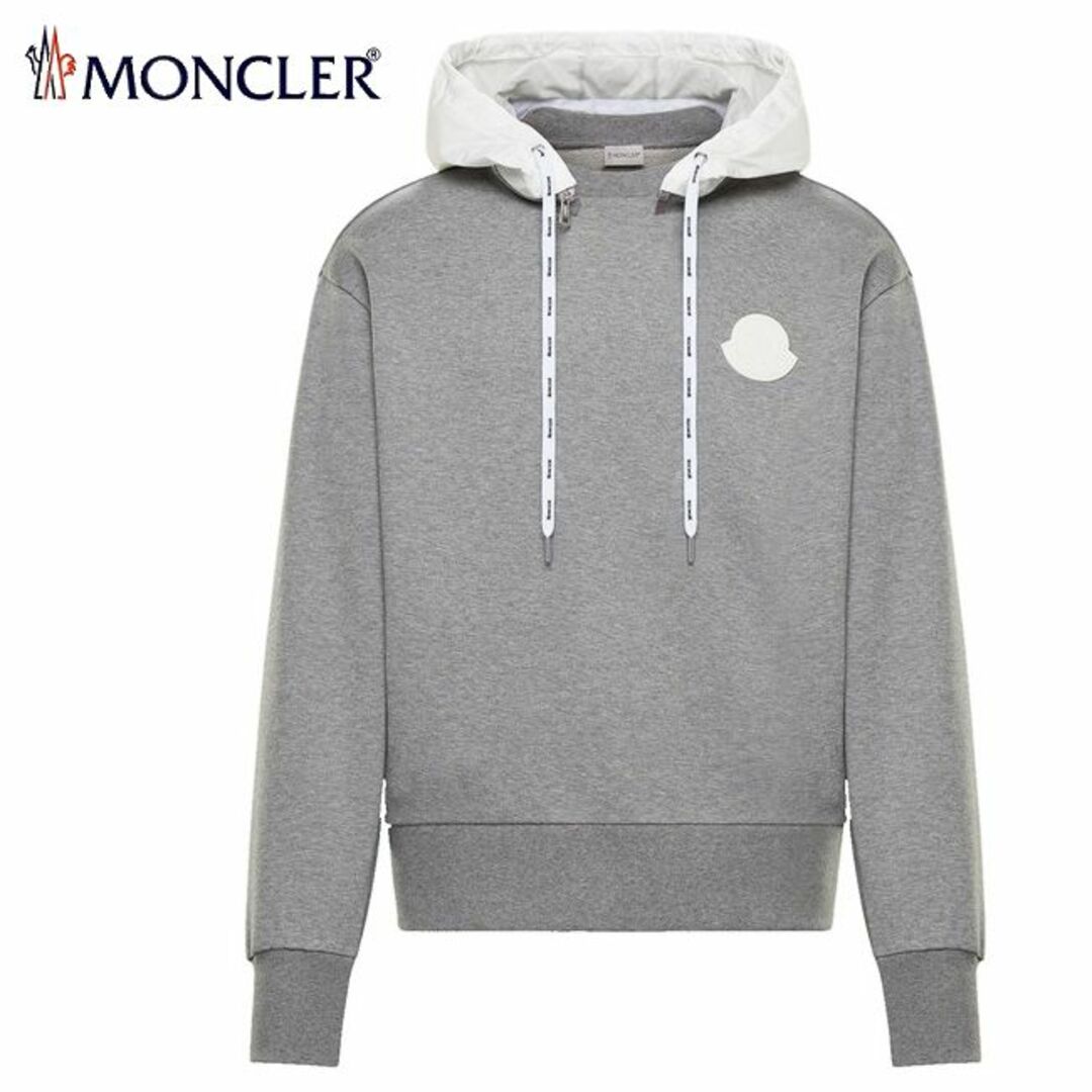 MONCLER (モンクレール) メンズ パーカー L ホワイト