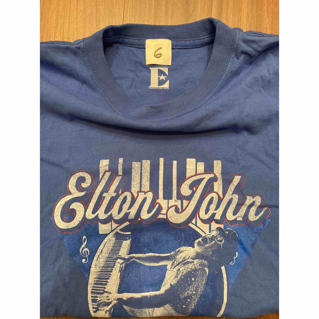 即完売】6(ROKU) ELTON JOHN TシャツTシャツ(半袖/袖なし) - Tシャツ