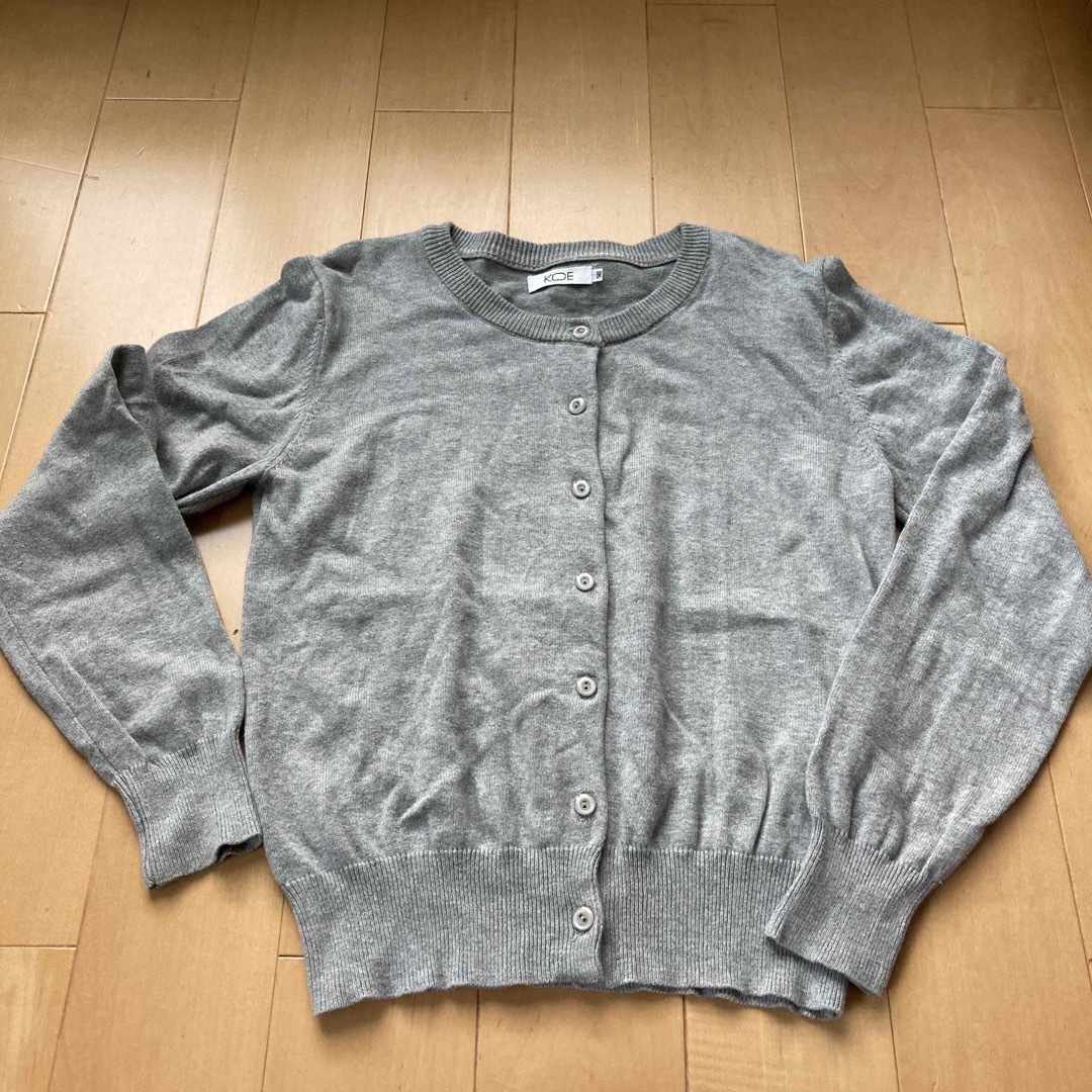 koe(コエ)の(７５) KOE カーディガン　１４０　新品 キッズ/ベビー/マタニティのキッズ服男の子用(90cm~)(カーディガン)の商品写真