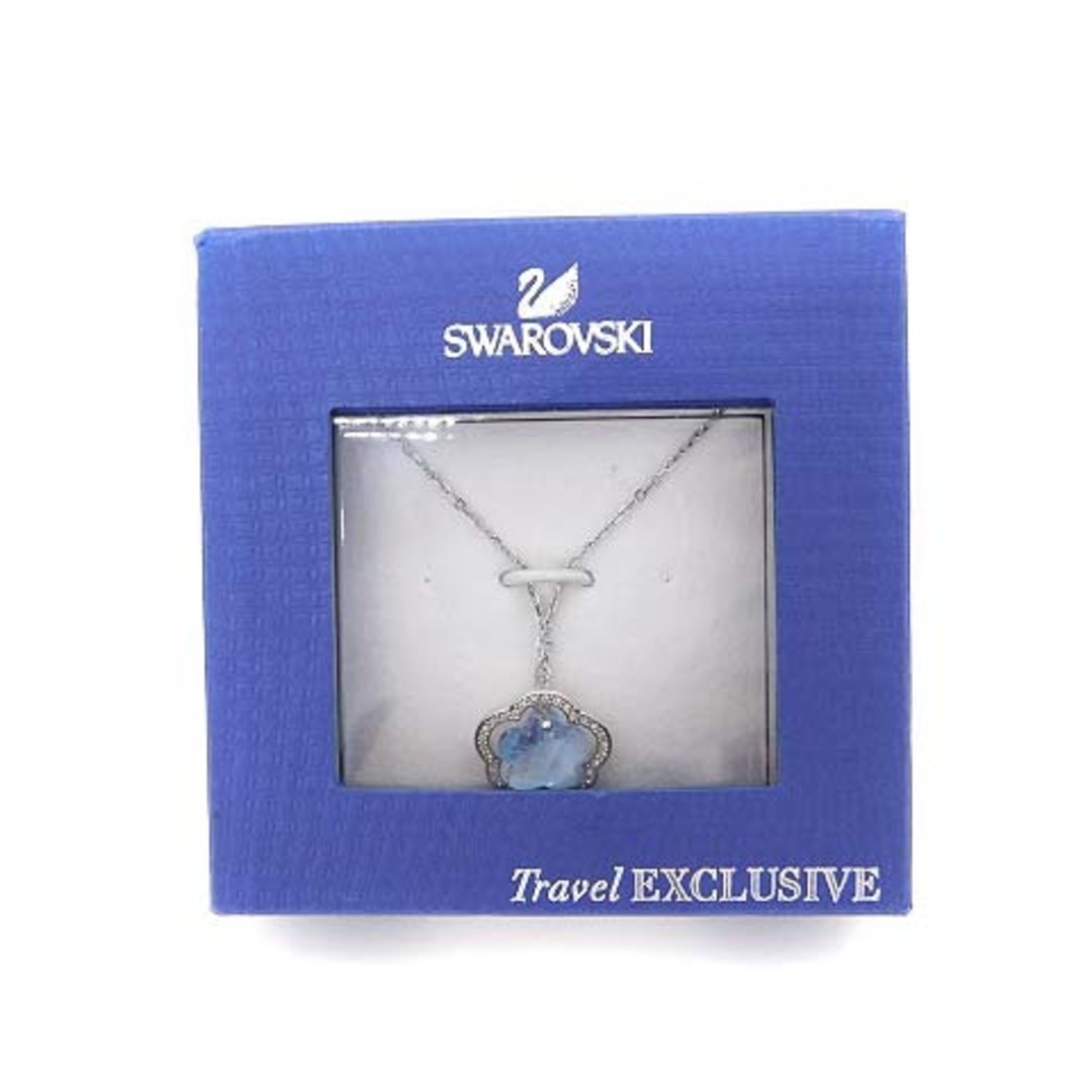 SWAROVSKI ネックレス　ブルー　Blue