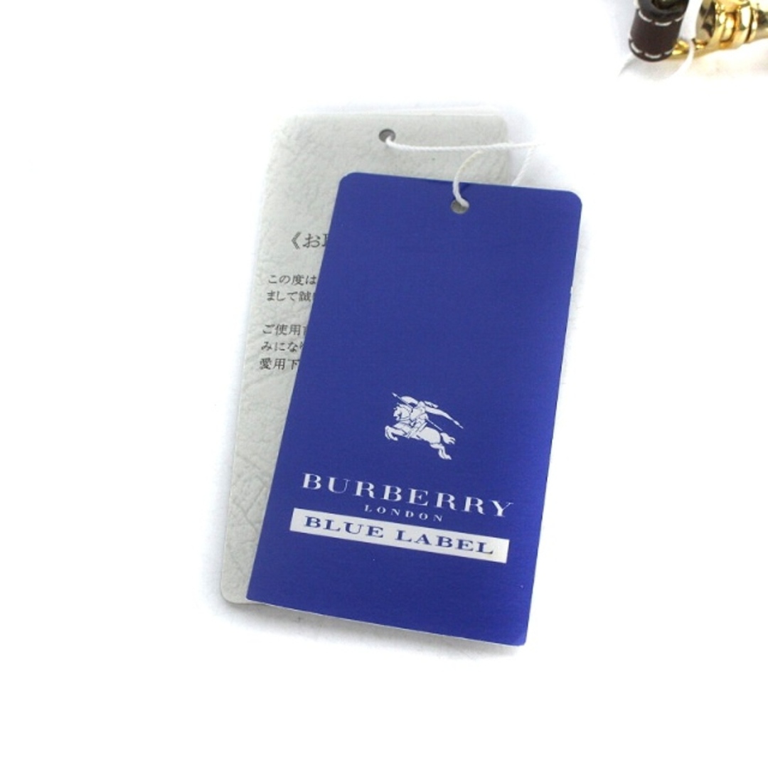 BURBERRY BLUE LABEL(バーバリーブルーレーベル)のバーバリーブルーレーベル ポーチ チャック キャンバス レザー ピンク レディースのファッション小物(ポーチ)の商品写真