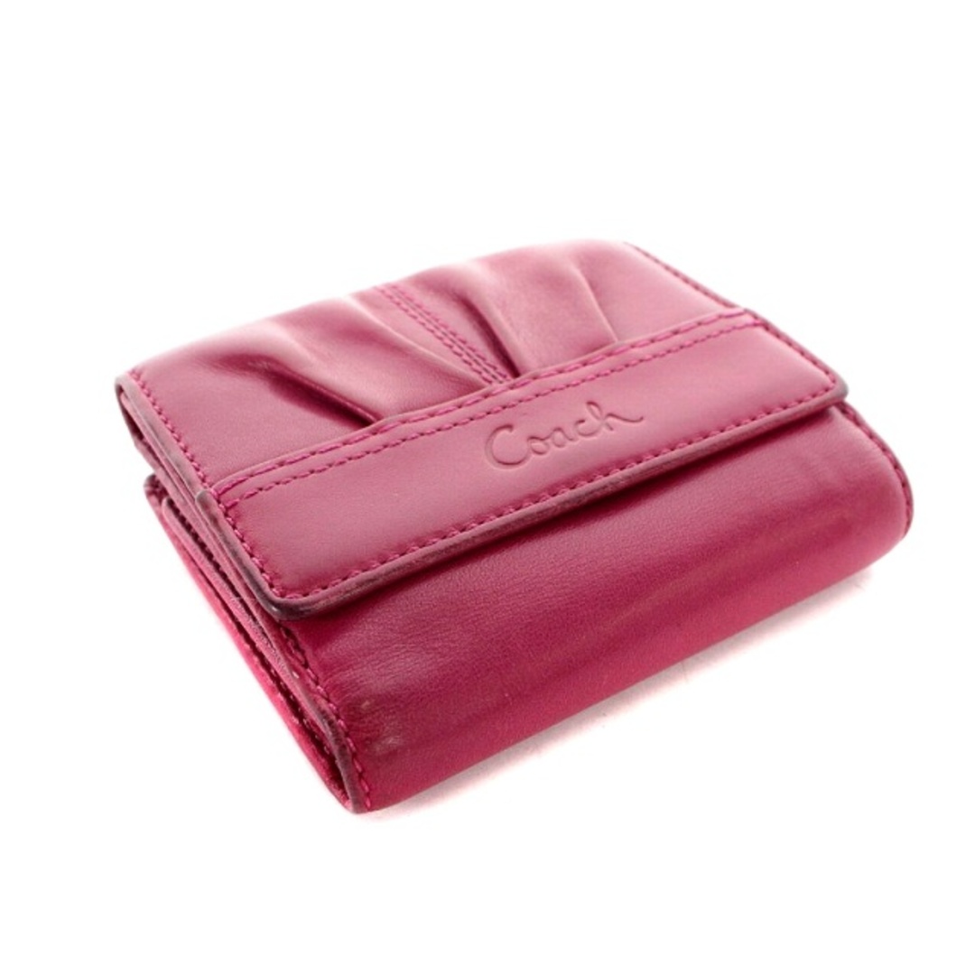 COACH(コーチ)のコーチ COACH 財布 二つ折り レザー ピンク レディースのファッション小物(財布)の商品写真