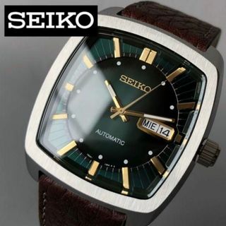 セイコー(SEIKO)の【新品】セイコー リクラフト SEIKO メンズ腕時計 レザーベルト(腕時計(アナログ))