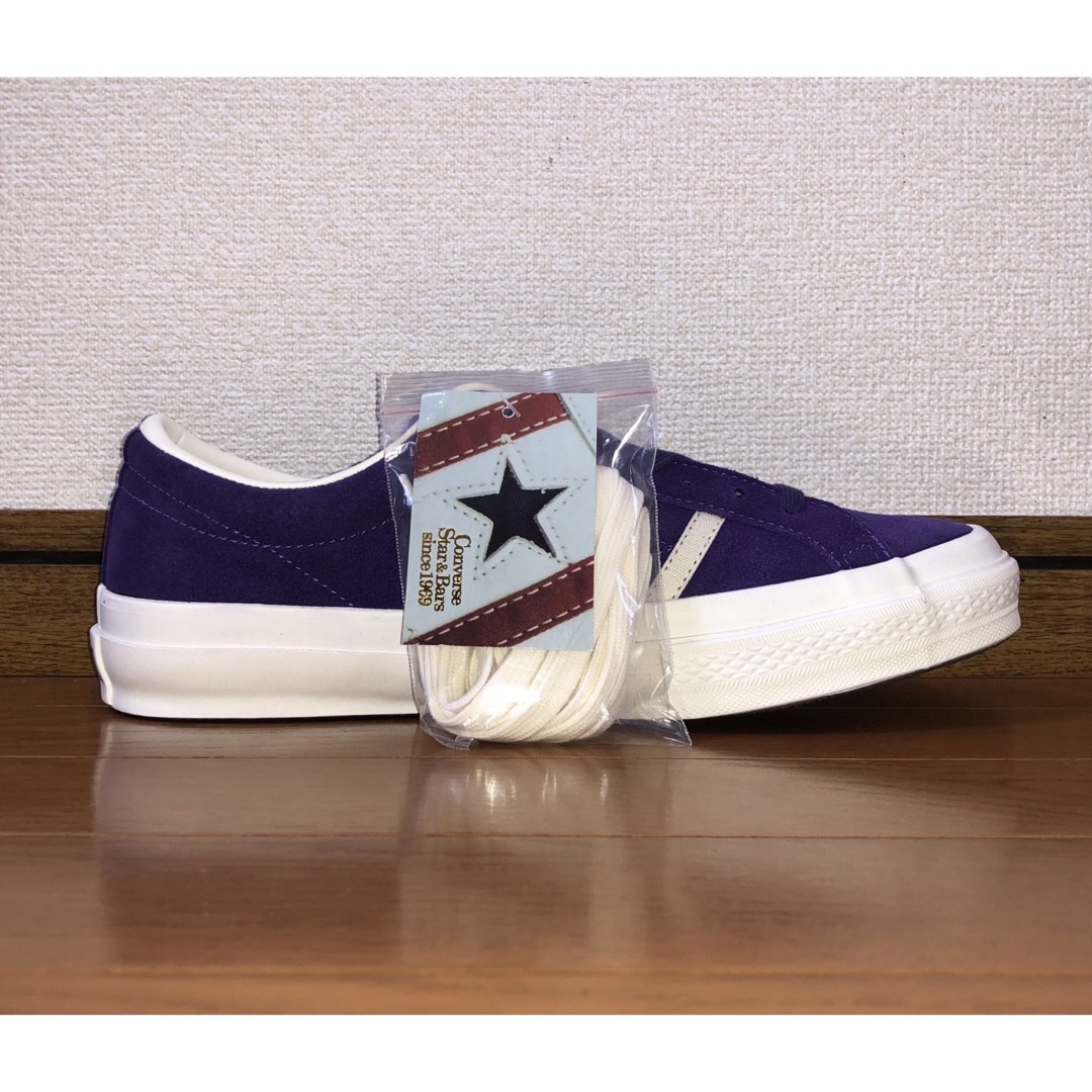 CONVERSE(コンバース)の27cm 新品 CONVERSE STAR & BARS SUEDE パープル メンズの靴/シューズ(スニーカー)の商品写真