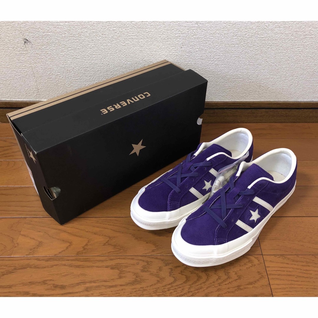 CONVERSE(コンバース)の27cm 新品 CONVERSE STAR & BARS SUEDE パープル メンズの靴/シューズ(スニーカー)の商品写真