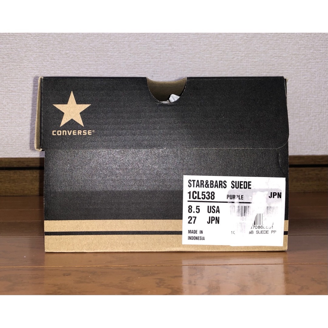 CONVERSE(コンバース)の27cm 新品 CONVERSE STAR & BARS SUEDE パープル メンズの靴/シューズ(スニーカー)の商品写真