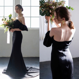 Dress production ブラックドレス S(ウェディングドレス)