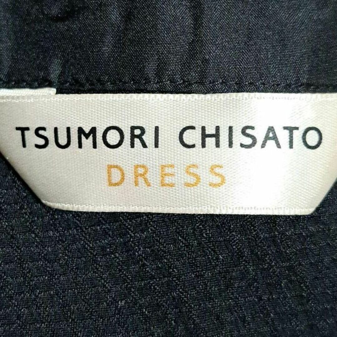 TSUMORI CHISATO(ツモリチサト)のTSUMORI CHISATO ツモリチサトドレス シルクワンピース ブラック レディースのワンピース(ひざ丈ワンピース)の商品写真