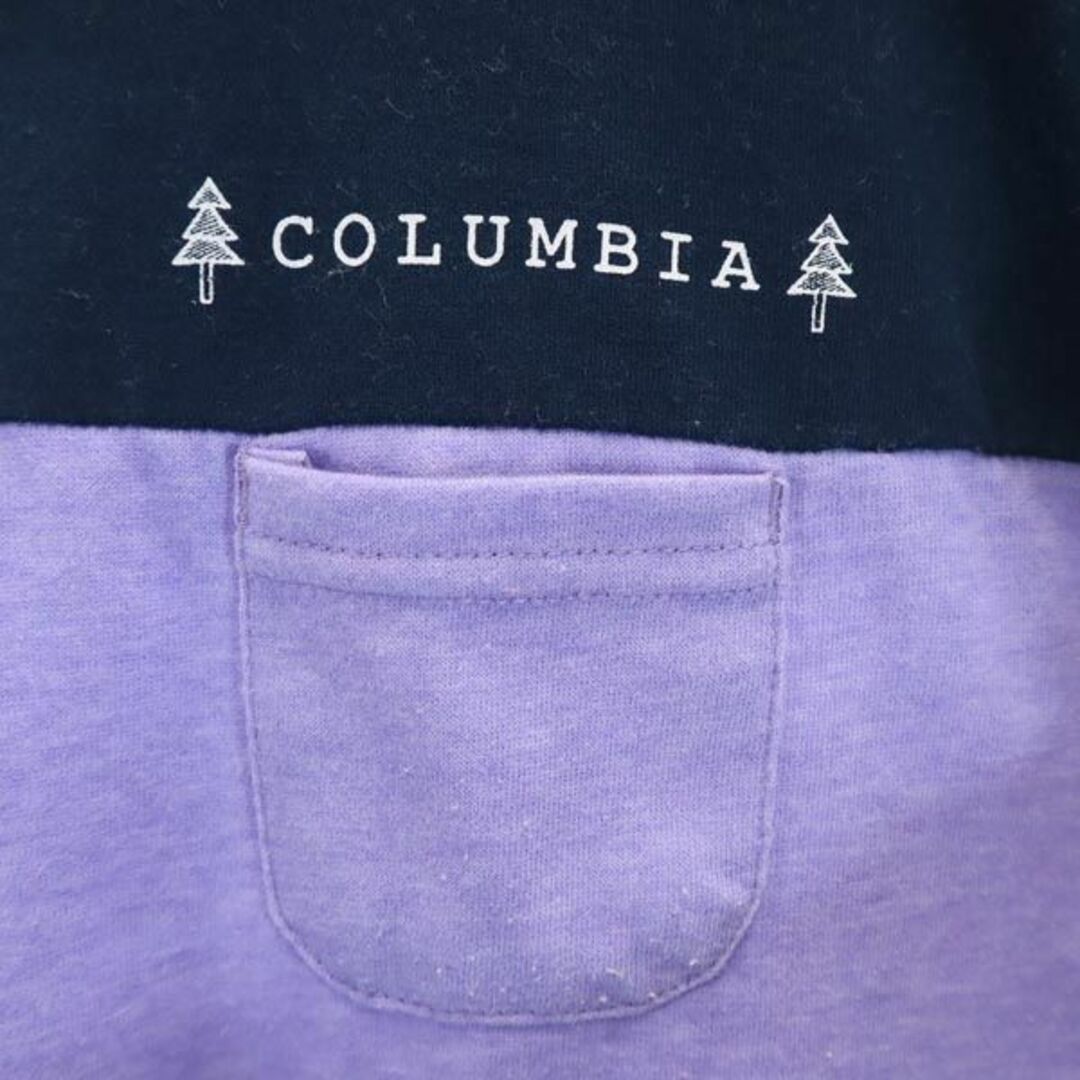 Columbia(コロンビア)のコロンビア 半袖 Tシャツ L ブルー系 Columbia ロゴ ポケT レディース 【中古】  【230808】 メール便可 レディースのトップス(Tシャツ(半袖/袖なし))の商品写真