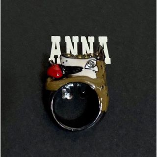 ANNA SUI リング オオカミ モチーフ 林檎 アナスイ 未使用