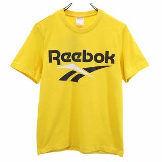 リーボック(Reebok)の未使用 リーボック プリント 半袖 Tシャツ S イエロー系 Reebok ロゴ メンズ 【中古】  【230808】 メール便可(Tシャツ/カットソー(半袖/袖なし))