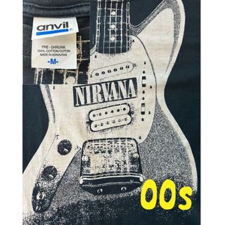 NIRVANA  ギターtシャツ　ニルヴァーナ(Tシャツ/カットソー(半袖/袖なし))