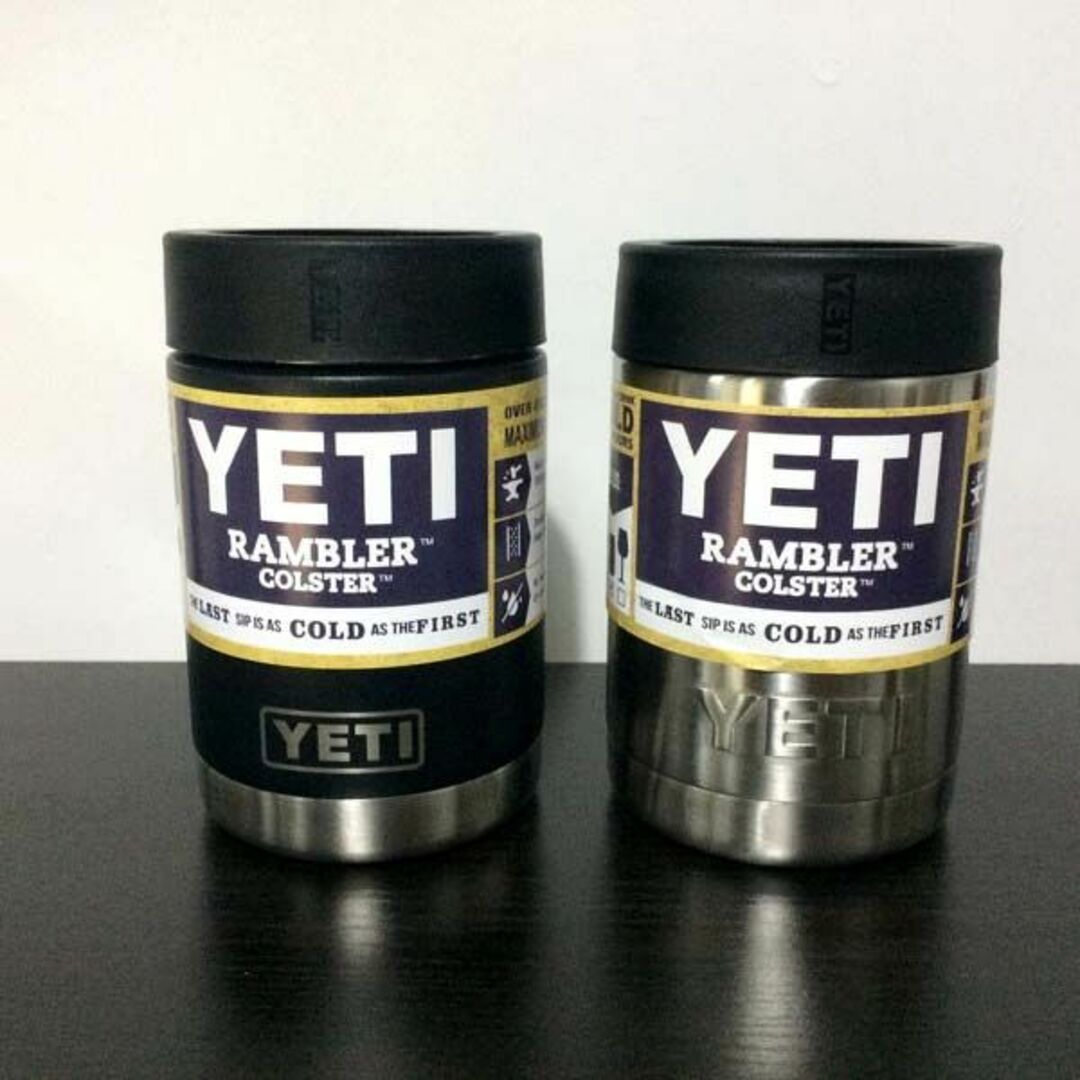 イエティ　黒銀　YETI　ランブラー　缶クーラータンブラー　12オンス　2個-