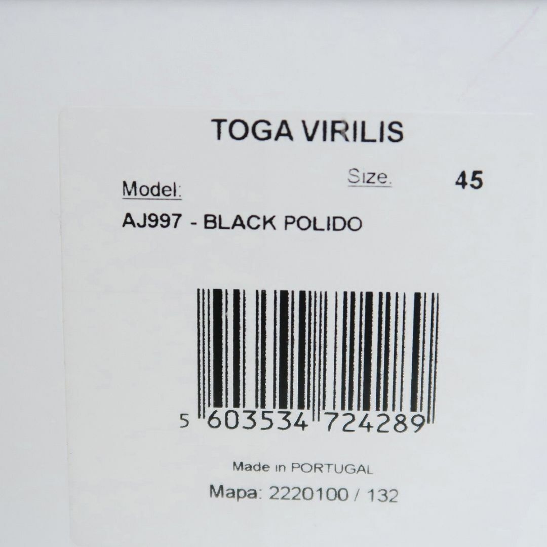 30 新品 TOGA VIRILIS ベルト レザー シャーク サンダル メタル 9