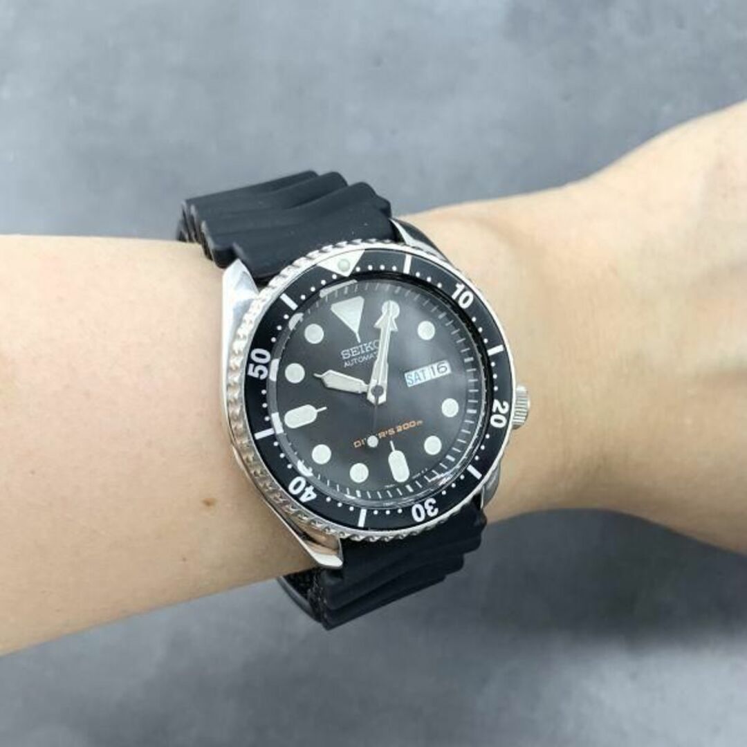 美品 SEIKO SKX007K 7S26 ブラックボーイ セイコー