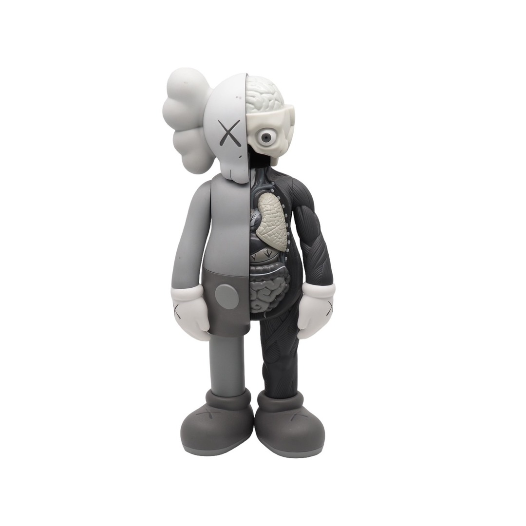 KAWS カウズ OPEN EDITION オープンエディション 2016 人体模型 MEDICOMTOY メディコムトイ アート グレー 美品  36930