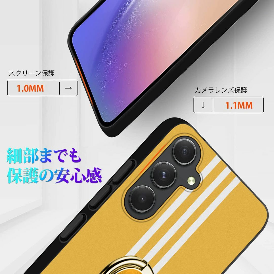 【色:イエロー_サイズ:GalaxyA545G】Galaxy A54 5G ケー スマホ/家電/カメラのスマホアクセサリー(その他)の商品写真