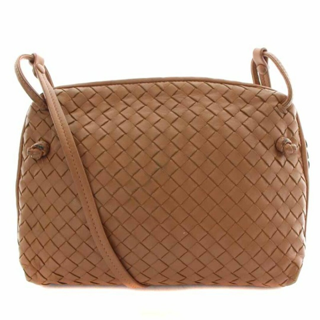 Bottega Veneta(ボッテガヴェネタ)のボッテガヴェネタ ショルダーバッグ レザー イントレチャート 茶 ブラウン レディースのバッグ(ショルダーバッグ)の商品写真