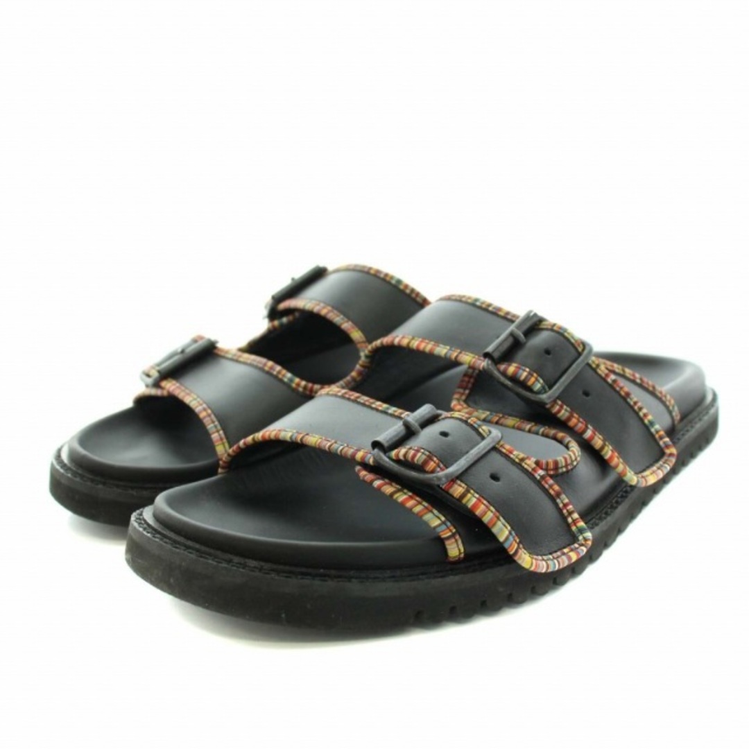 PAUL SMITH BLACK PHOENIX SANDALS 7 25.5-