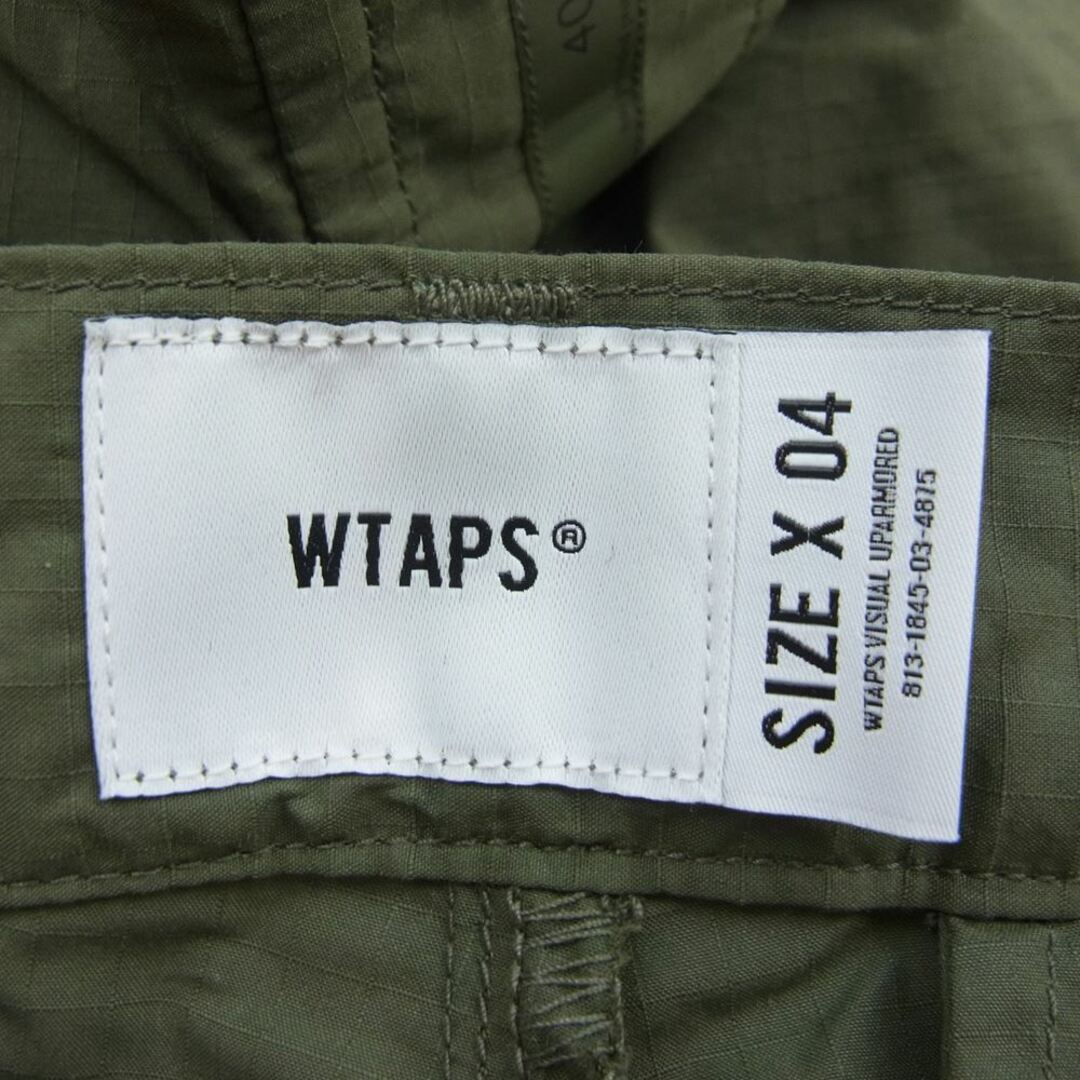 WTAPS ダブルタップス 22AW 22WVDT－PTM06 BGT TROUSERS NYCO RIPSTOP 6ポケット トラウザーズ カーゴパンツ カーキ系 04【極上美品】