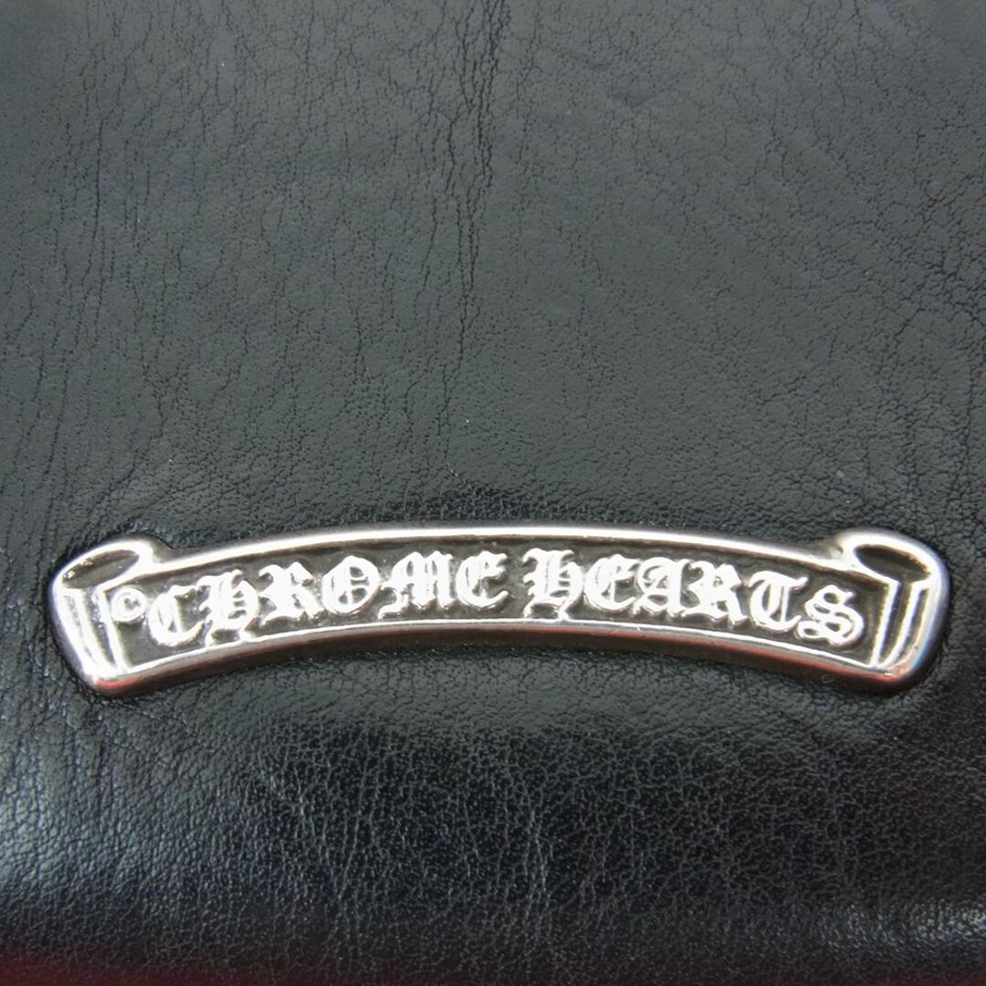 Chrome Hearts(クロムハーツ)のCHROME HEARTS クロムハーツ（原本無） 財布 COIN CASE コインケース ダガー ラウンドジップ レザー 財布 ブラック系【中古】 メンズのファッション小物(長財布)の商品写真