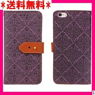 １ Judaz Lace Series 手帳ケース Ap 洋風柄 紫 544(モバイルケース/カバー)