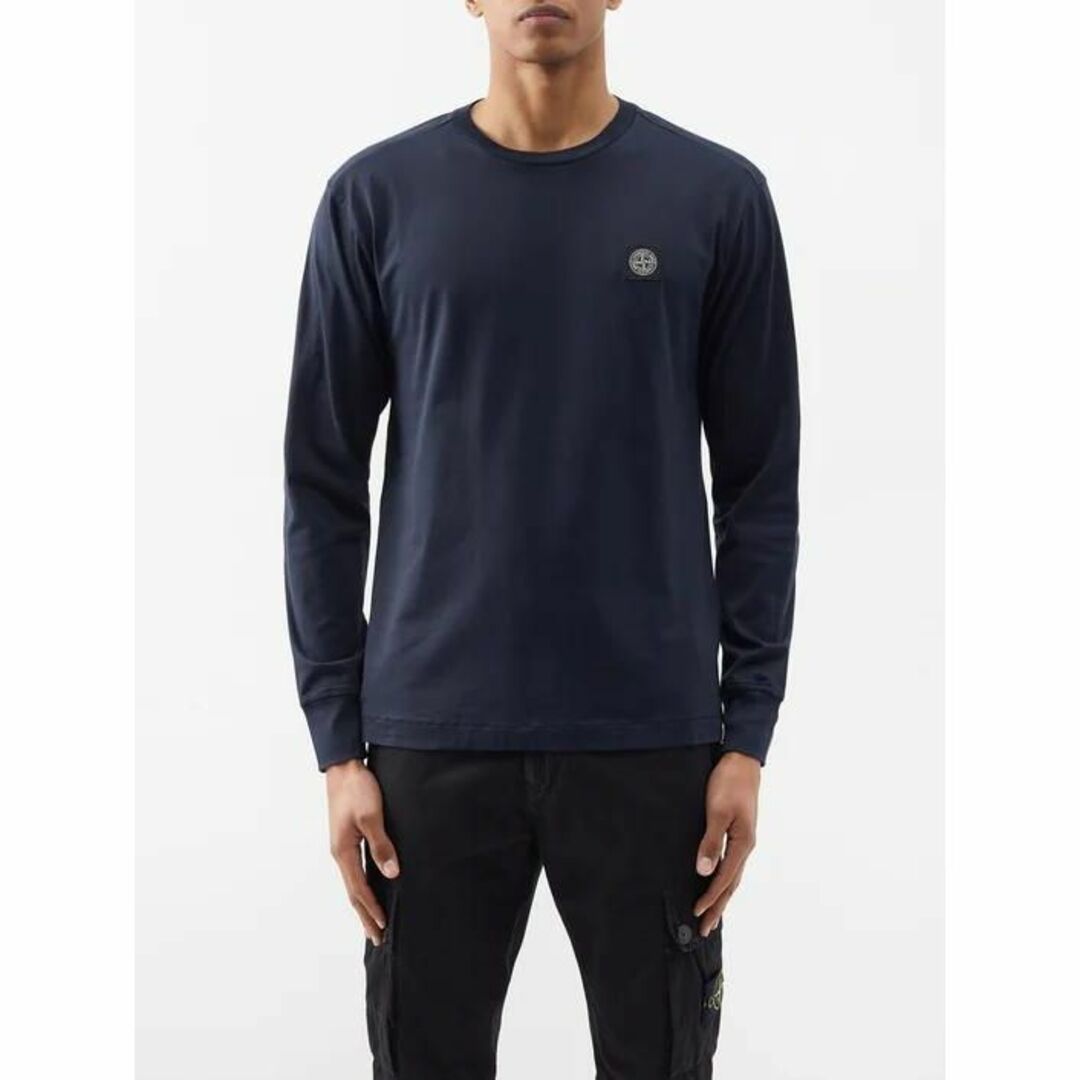 格安 STONE ISLAND ストーンアイランド Tシャツ 長袖 ネイビー S - T ...