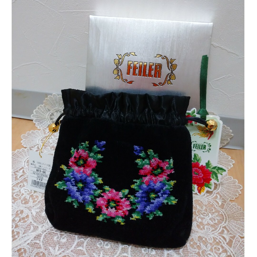 FEILER - フェイラー巾着ポーチの通販 by E-chan's shop FEILER - フェイラー巾着ポーチの通販 by E-chan's shop