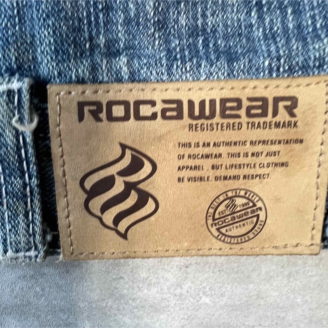 ROCA WEAR バック ワッペン付き デニムジャケット ヴィンテージ