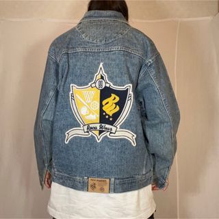 ROCA WEAR バック ワッペン付き デニムジャケット ヴィンテージ