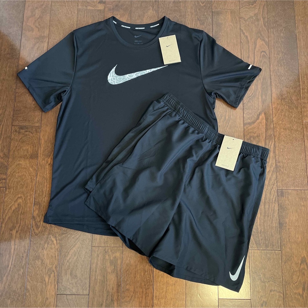 NIKE ランニングウェア　トレーニングウェア　セットアップ　新品　L ブラック