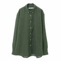 【グリーン】カチオンオックスボタンダウンカラーシャツ